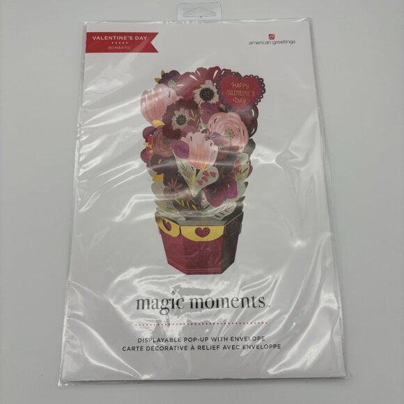 American Greetings Magic Moments Displayable Pop-Up Valentine's Day Cards NEW - Picture 2 of 15
